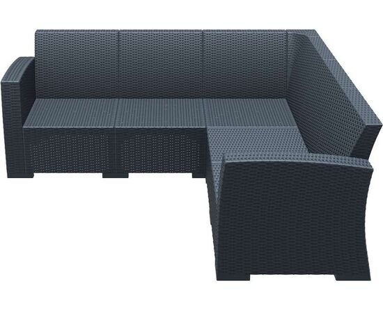 MONACO DARK GREY ΓΩΝΙΑ 207Χ207Χ79εκ. ΠΟΛ/ΝΙΟΥ - ΚΑΝΑΠΕΔΕΣ στο Milonadakis.gr