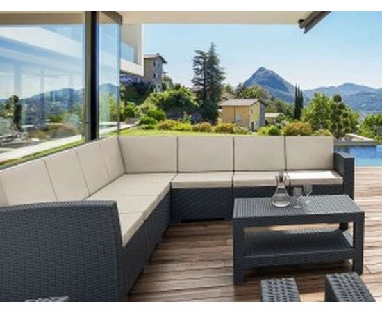 MONACO DARK GREY ΓΩΝΙΑ 207Χ207Χ79εκ. ΠΟΛ/ΝΙΟΥ - ΚΑΝΑΠΕΔΕΣ στο Milonadakis.gr