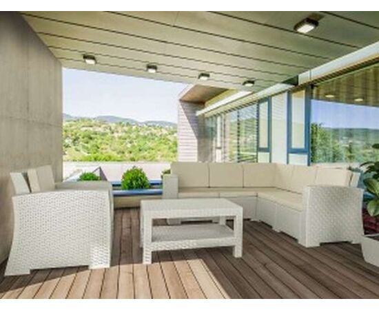 MONACO WHITE ΓΩΝΙΑ 207Χ207Χ79εκ. ΠΟΛ/ΝΙΟΥ - ΚΑΝΑΠΕΔΕΣ στο Milonadakis.gr