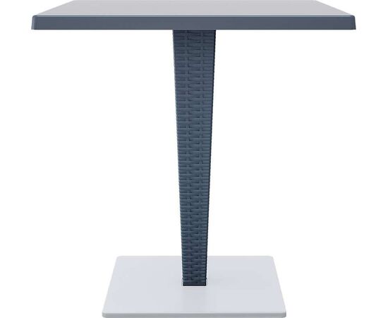 RIVA ΤΡΑΠΕΖΙ 70Χ70Χ74εκ. DARK GREY/BEPZAΛIT ΠΟΛ/ΝΙΟΥ - ΤΡΑΠΕΖΙΑ ΕΞ. ΧΩΡΟΥ στο Milonadakis.gr