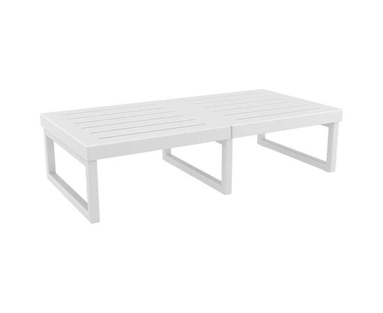 MYKONOS ΤΡΑΠΕΖΙ WHITE 130X65X33εκ. ΠΟΛ/ΝΙΟΥ - ΤΡΑΠΕΖΙΑ ΕΞ. ΧΩΡΟΥ στο Milonadakis.gr