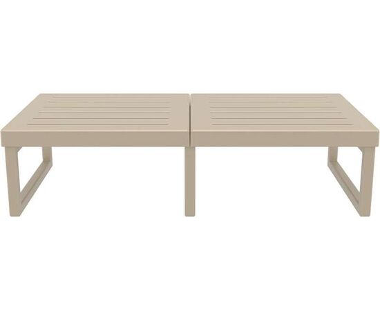 MYKONOS ΤΡΑΠΕΖΙ TAUPE 130X65X33εκ. ΠΟΛ/ΝΙΟΥ - ΤΡΑΠΕΖΙΑ ΕΞ. ΧΩΡΟΥ στο Milonadakis.gr
