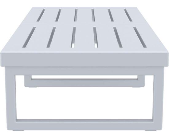 MYKONOS ΤΡΑΠΕΖΙ SILVER GREY 130X65X33εκ. ΠΟΛ/ΝΙΟΥ - ΤΡΑΠΕΖΙΑ ΕΞ. ΧΩΡΟΥ στο Milonadakis.gr