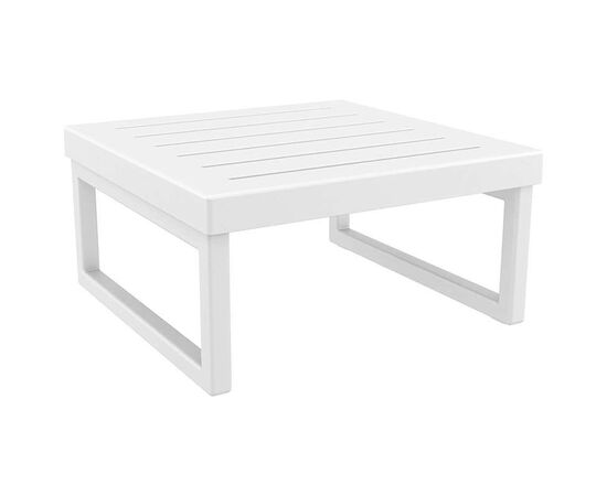 MYKONOS ΤΡΑΠΕΖΙ WHITE 65X65X33εκ. ΠΟΛ/ΝΙΟΥ - ΤΡΑΠΕΖΙΑ ΕΞ. ΧΩΡΟΥ στο Milonadakis.gr