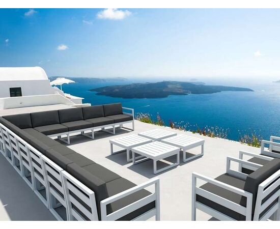 MYKONOS ΤΡΑΠΕΖΙ WHITE 65X65X33εκ. ΠΟΛ/ΝΙΟΥ - ΤΡΑΠΕΖΙΑ ΕΞ. ΧΩΡΟΥ στο Milonadakis.gr