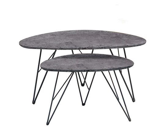 NANCY CONCRETE MDF ΣΕΤ 2 ΤΡΑΠΕΖΑΚΙΑ - ΤΡΑΠΕΖΑΚΙΑ ΣΑΛΟΝΙΟΥ στο Milonadakis.gr