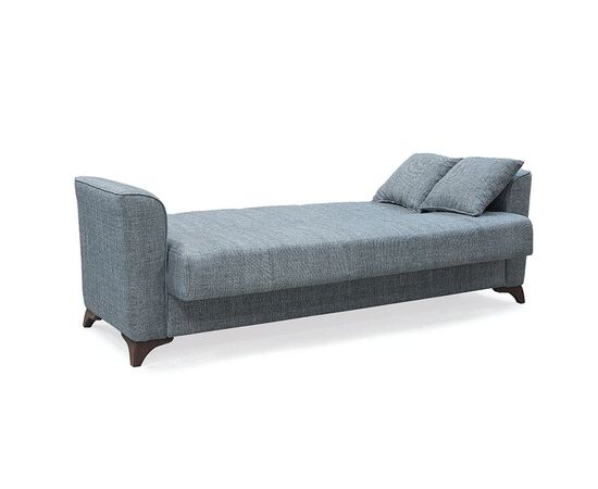SILIA SILVER GREY ΥΦΑΣΜΑ 3ΘΕΣΙΟΣ ΚΑΝΑΠΕΣ/ΚΡΕΒΑΤΙ ΜΕ ΑΠΟΘ.ΧΩΡΟ 210X80εκ. - ΚΑΝΑΠΕΔΕΣ-ΣΑΛΟΝΙΑ στο Milonadakis.gr