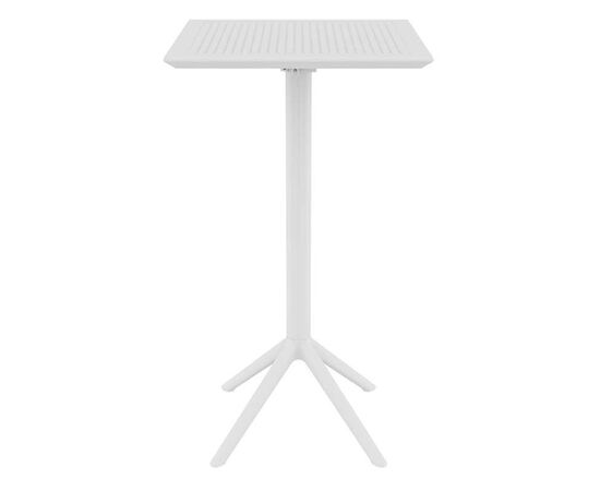 SKY WHITE BAR 60Χ60Χ108εκ.ΠΤΥΣ/ΝΟ ΤΡΑΠ. ΠΟΛ/ΝΙΟΥ - ΤΡΑΠΕΖΙΑ ΕΞ. ΧΩΡΟΥ στο Milonadakis.gr