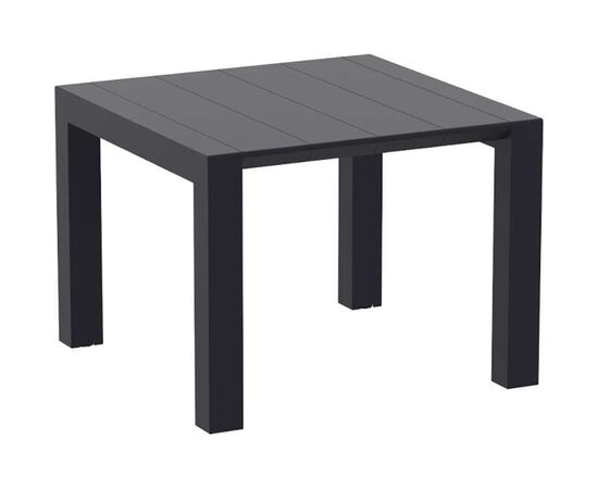 VEGAS BLACK 100X100/140Χ75εκ. ΕΠΕΚΤ.ΤΡΑΠΕΖΙ ΠΟΛ/ΝΙΟΥ - ΤΡΑΠΕΖΙΑ ΕΞ. ΧΩΡΟΥ στο Milonadakis.gr