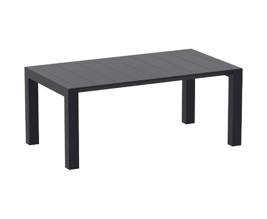 VEGAS BLACK 100X180/220Χ75εκ. ΕΠΕΚΤ.ΤΡΑΠΕΖΙ ΠΟΛ/ΝΙΟΥ - ΤΡΑΠΕΖΙΑ ΕΞ. ΧΩΡΟΥ στο Milonadakis.gr