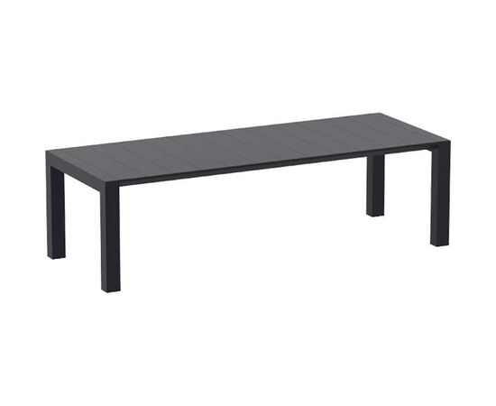 VEGAS BLACK 100X260/300Χ75εκ. ΕΠΕΚΤ.ΤΡΑΠΕΖΙ ΠΟΛ/ΝΙΟΥ - ΤΡΑΠΕΖΙΑ ΕΞ. ΧΩΡΟΥ στο Milonadakis.gr