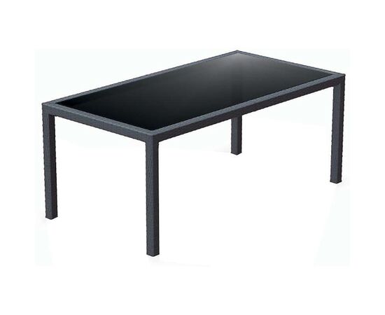 TAHITI DARK GREY 180Χ94Χ75εκ. ΤΡΑΠΕΖΙ ΜΕ ΤΖΑΜΙ ΠΟΛ/ΝΙΟΥ - ΤΡΑΠΕΖΙΑ ΕΞ. ΧΩΡΟΥ στο Milonadakis.gr