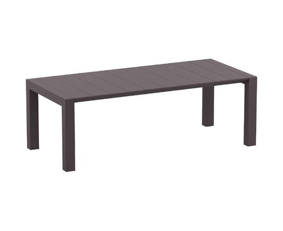 VEGAS BROWN 100X180/220Χ75εκ. ΕΠΕΚΤ.ΤΡΑΠΕΖΙ - ΤΡΑΠΕΖΙΑ ΕΞ. ΧΩΡΟΥ στο Milonadakis.gr