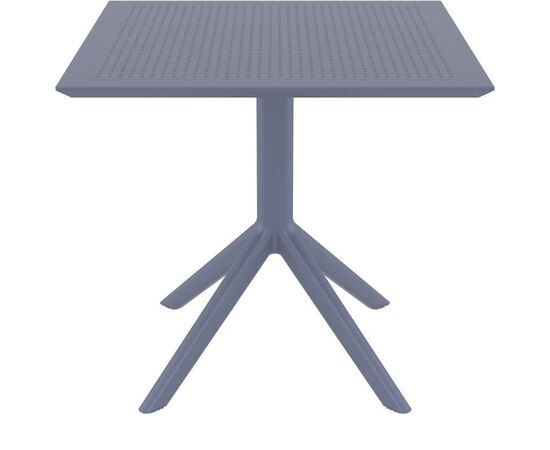SKY DARK GREY 80X80X74εκ. ΤΡΑΠΕΖΙ ΠΟΛ/ΝΙΟΥ - ΤΡΑΠΕΖΙΑ ΕΞ. ΧΩΡΟΥ στο Milonadakis.gr