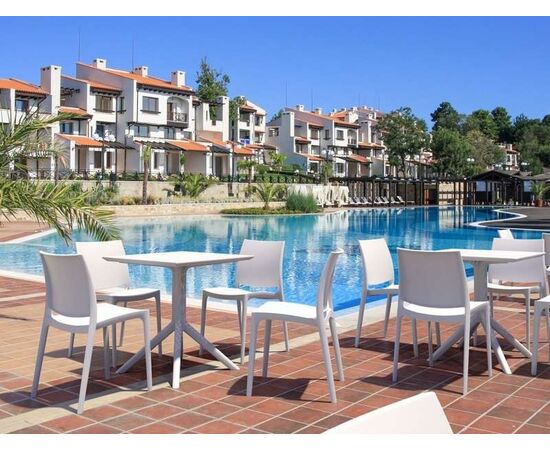 SKY WHITE 70X70X74εκ. ΤΡΑΠΕΖΙ ΠΟΛ/ΝΙΟΥ - ΤΡΑΠΕΖΙΑ ΕΞ. ΧΩΡΟΥ στο Milonadakis.gr