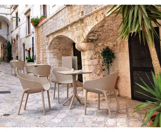 SKY TAUPE 60Χ60X74εκ. ΤΡΑΠΕΖΙ ΠΤΥΣ/ΝΟ ΠΟΛ/ΝΙΟΥ - ΤΡΑΠΕΖΙΑ ΕΞ. ΧΩΡΟΥ στο Milonadakis.gr