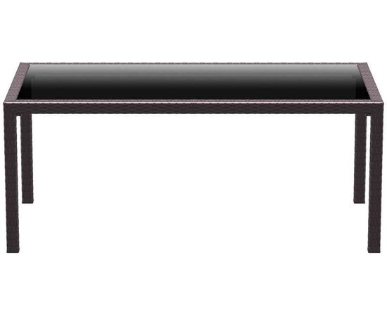 TAHITI BROWN 180Χ94Χ75εκ. ΤΡΑΠΕΖΙ ΜΕ ΤΖΑΜΙ ΠΟΛ/ΝΙΟΥ - ΤΡΑΠΕΖΙΑ ΕΞ. ΧΩΡΟΥ στο Milonadakis.gr