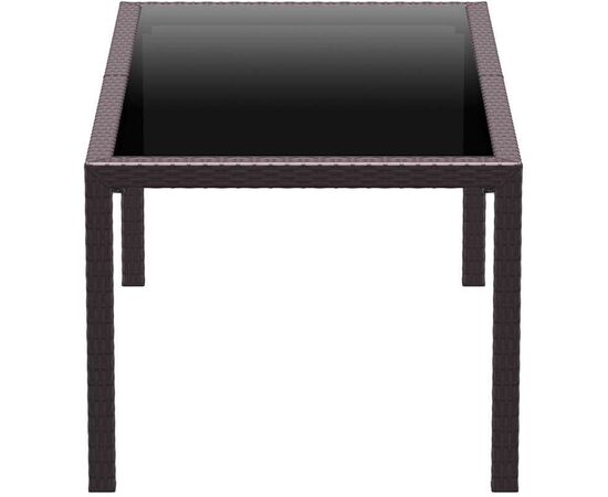 TAHITI BROWN 180Χ94Χ75εκ. ΤΡΑΠΕΖΙ ΜΕ ΤΖΑΜΙ ΠΟΛ/ΝΙΟΥ - ΤΡΑΠΕΖΙΑ ΕΞ. ΧΩΡΟΥ στο Milonadakis.gr