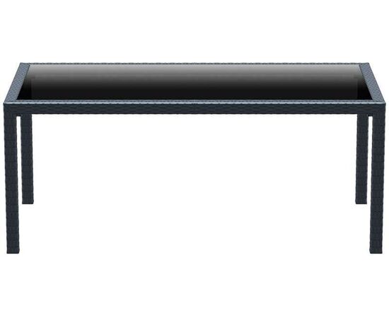 TAHITI DARK GREY 180Χ94Χ75εκ. ΤΡΑΠΕΖΙ ΜΕ ΤΖΑΜΙ ΠΟΛ/ΝΙΟΥ - ΤΡΑΠΕΖΙΑ ΕΞ. ΧΩΡΟΥ στο Milonadakis.gr