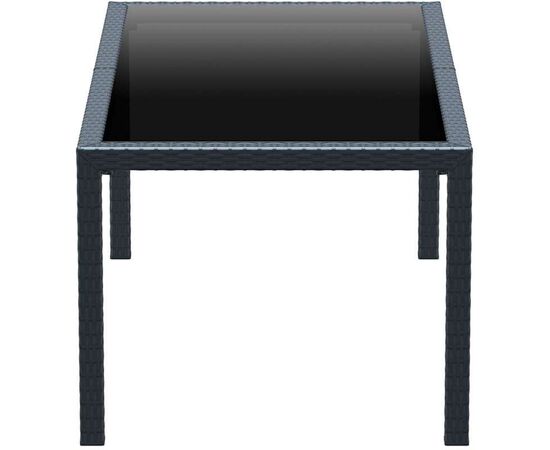 TAHITI DARK GREY 180Χ94Χ75εκ. ΤΡΑΠΕΖΙ ΜΕ ΤΖΑΜΙ ΠΟΛ/ΝΙΟΥ - ΤΡΑΠΕΖΙΑ ΕΞ. ΧΩΡΟΥ στο Milonadakis.gr