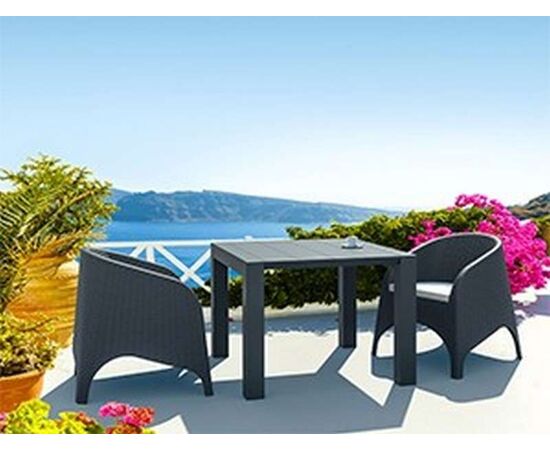 VEGAS BROWN 100X100/140Χ75εκ. ΕΠΕΚΤ.ΤΡΑΠΕΖΙ - ΤΡΑΠΕΖΙΑ ΕΞ. ΧΩΡΟΥ στο Milonadakis.gr