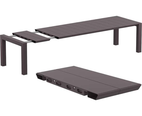 VEGAS BROWN 100X260/300Χ75εκ. ΕΠΕΚΤ.ΤΡΑΠΕΖΙ - ΤΡΑΠΕΖΙΑ ΕΞ. ΧΩΡΟΥ στο Milonadakis.gr