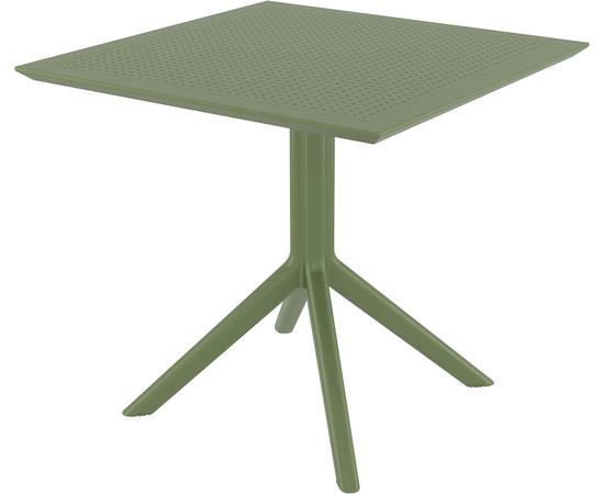 SKY OLIVE GREEN 80X80X74εκ. ΤΡΑΠΕΖΙ  ΠΟΛ/ΝΙΟΥ - ΤΡΑΠΕΖΙΑ ΕΞ. ΧΩΡΟΥ στο Milonadakis.gr
