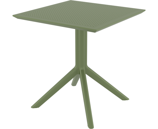 SKY OLIVE GREEN 70X70X74εκ. ΤΡΑΠΕΖΙ ΠΟΛ/ΝΙΟΥ - ΤΡΑΠΕΖΙΑ ΕΞ. ΧΩΡΟΥ στο Milonadakis.gr