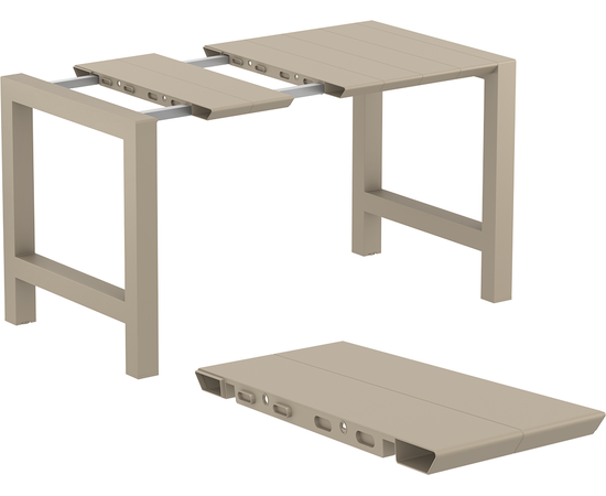 VEGAS BAR TAUPE 100X100/140εκ. ΕΠΕΚΤ. ΠΟΛ/ΝΙΟΥ - ΤΡΑΠΕΖΙΑ ΕΞ. ΧΩΡΟΥ στο Milonadakis.gr