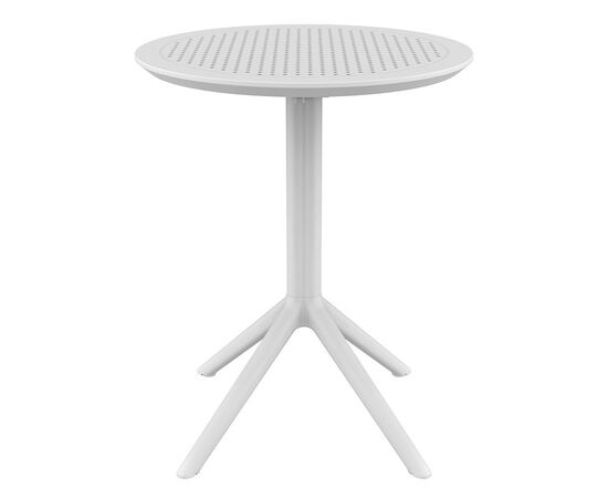 SKY WHITE Φ60X74εκ. ΤΡΑΠΕΖΙ ΠΤΥΣ/ΝΟ ΠΟΛ/ΝΙΟΥ - ΤΡΑΠΕΖΙΑ ΕΞ. ΧΩΡΟΥ στο Milonadakis.gr
