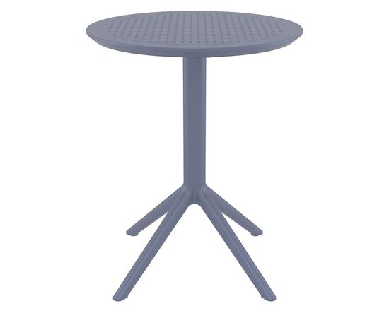 SKY DARK GREY Φ60X74εκ. ΤΡΑΠΕΖΙ ΠΤΥΣ/ΝΟ ΠΟΛ/ΝΙΟΥ - ΤΡΑΠΕΖΙΑ ΕΞ. ΧΩΡΟΥ στο Milonadakis.gr