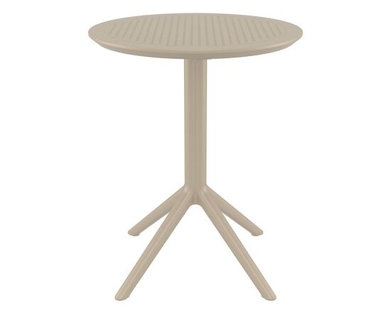 SKY TAUPE Φ60X74εκ. ΤΡΑΠΕΖΙ ΠΤΥΣ/ΝΟ ΠΟΛ/ΝΙΟΥ - ΤΡΑΠΕΖΙΑ ΕΞ. ΧΩΡΟΥ στο Milonadakis.gr