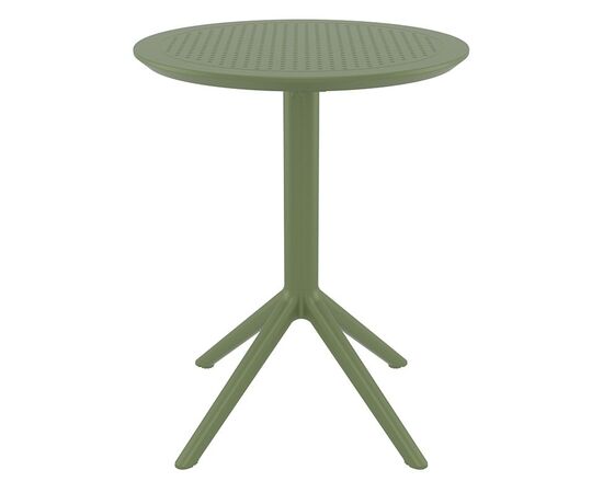 SKY OLIVE GREEN Φ60X74εκ. ΤΡΑΠΕΖΙ ΠΤΥΣ/ΝΟ ΠΟΛ/ΝΙΟΥ - ΤΡΑΠΕΖΙΑ ΕΞ. ΧΩΡΟΥ στο Milonadakis.gr