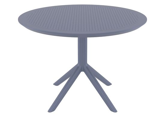 SKY DARK GREY Φ105X74εκ. ΤΡΑΠΕΖΙ ΠΟΛ/ΝΙΟΥ - ΤΡΑΠΕΖΙΑ ΕΞ. ΧΩΡΟΥ στο Milonadakis.gr