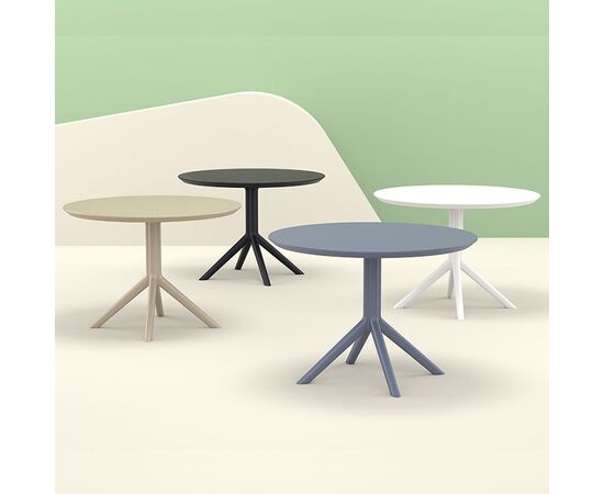 SKY TAUPE Φ105X74εκ. ΤΡΑΠΕΖΙ ΠΟΛ/ΝΙΟΥ - ΤΡΑΠΕΖΙΑ ΕΞ. ΧΩΡΟΥ στο Milonadakis.gr
