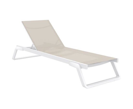 TROPIC ΞΑΠΛΩΣΤΡΑ WHITE/TAUPE ΑΛΟΥΜ-ΠΟΛ/ΝΙΟΥ - ΞΑΠΛΩΣΤΡΕΣ στο Milonadakis.gr