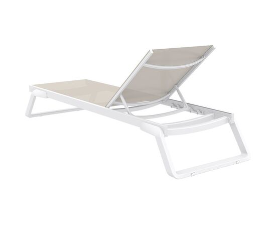 TROPIC ΞΑΠΛΩΣΤΡΑ WHITE/TAUPE ΑΛΟΥΜ-ΠΟΛ/ΝΙΟΥ - ΞΑΠΛΩΣΤΡΕΣ στο Milonadakis.gr