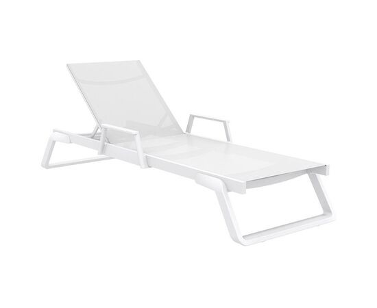 TROPIC ΞΑΠΛΩΣΤΡΑ ΜΕ ΜΠΡΑΤΣΑ WHITE/WHITE ΑΛΟΥΜ-ΠΟΛ/ΝΙΟΥ - ΞΑΠΛΩΣΤΡΕΣ στο Milonadakis.gr