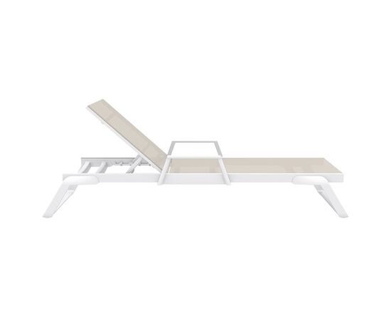 TROPIC ΞΑΠΛΩΣΤΡΑ ΜΕ ΜΠΡΑΤΣΑ WHITE/TAUPE ΑΛΟΥΜ-ΠΟΛ/ΝΙΟΥ - ΞΑΠΛΩΣΤΡΕΣ στο Milonadakis.gr