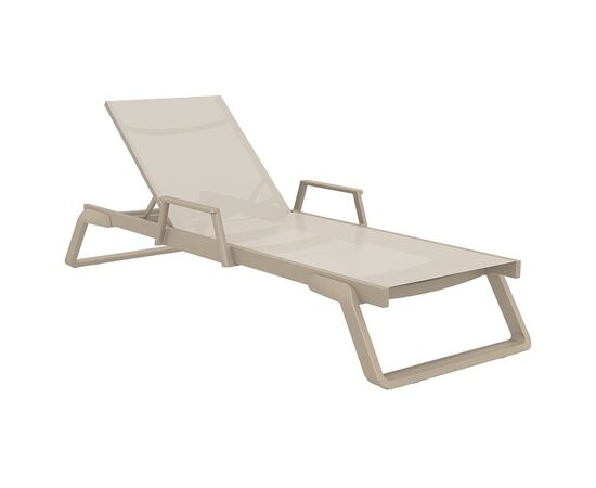 TROPIC ΞΑΠΛΩΣΤΡΑ ΜΕ ΜΠΡΑΤΣΑ TAUPE/TAUPE ΑΛΟΥΜ-ΠΟΛ/ΝΙΟΥ - ΞΑΠΛΩΣΤΡΕΣ στο Milonadakis.gr