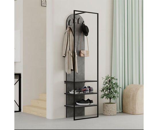 Έπιπλο εισόδου Archy pakoworld μελαμίνης ανθρακί 53x32x180εκ - ΕΠΙΠΛΑ ΕΙΣΟΔΟΥ στο Milonadakis.gr