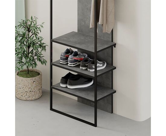 Έπιπλο εισόδου Archy pakoworld μελαμίνης ανθρακί 53x32x180εκ - ΕΠΙΠΛΑ ΕΙΣΟΔΟΥ στο Milonadakis.gr