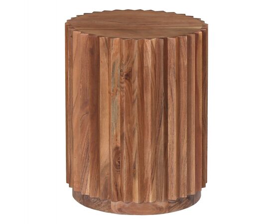 ΒΟΗΘΗΤΙΚΟ ΤΡΑΠΕΖΙ ΣΤΡΟΓΓΥΛΟ SEDGE HM9696 ΜΑΣΙΦ ΑΚΑΚΙΑ-ΦΥΣΙΚΟ ΧΡΩΜΑ Φ40x50Υεκ. - ΒΟΗΘΗΤΙΚΑ ΤΡΑΠΕΖΑΚΙΑ στο Milonadakis.gr