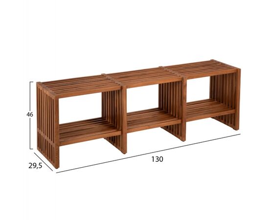 ΚΟΝΣΟΛΑ NYA HM9831 ΜΑΣΙΦ ΞΥΛΟ TEAK ΣΕ ΦΥΣΙΚΟ ΧΡΩΜΑ 130x29,5x46Υ εκ. - ΜΠΟΥΦΕΔΕΣ-ΚΟΝΣΟΛΕΣ στο Milonadakis.gr