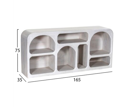 ΜΠΟΥΦΕΣ HANDYR HM9705 ΜΑΣΙΦ ΞΥΛΟ MANGO ΣΕ ΛΕΥΚΟ ΧΡΩΜΑ 165x35x75Yεκ. - ΜΠΟΥΦΕΔΕΣ-ΚΟΝΣΟΛΕΣ στο Milonadakis.gr