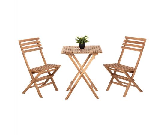 ΣΕΤ 3ΤΜΧ ΕΞΩΤ.ΧΩΡΟΥ ΠΤΥΣΣΟΜΕΝΟ KENDYR HM9907 ΜΑΣΙΦ TEAK ΞΥΛΟ-ΦΥΣΙΚΟ 46x50x88,5Υ - ΣΕΤ ΤΡΑΠΕΖΑΡΙΕΣ στο Milonadakis.gr