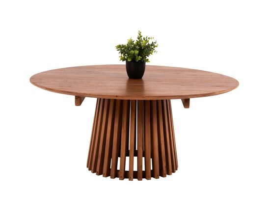 ΤΡΑΠΕΖΙ ΣΑΛΟΝΙΟΥ ΣΤΡΟΓΓΥΛΟ FRANTZ HM9523.11 ΜΑΣΙΦ MINDI ΞΥΛΟ-ΦΥΣΙΚΟ Φ100X45Υεκ. - ΤΡΑΠΕΖΑΚΙΑ ΣΑΛΟΝΙΟΥ στο Milonadakis.gr