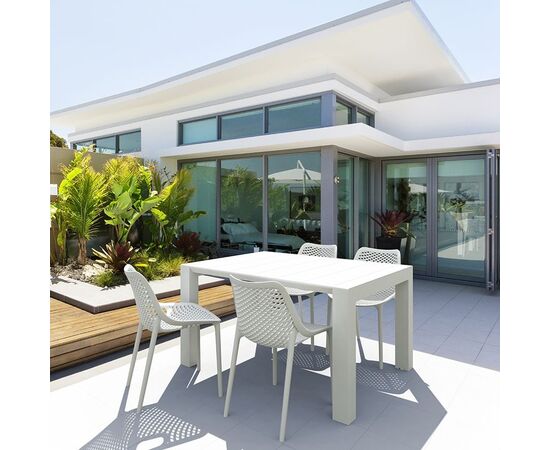 Σετ Τραπεζαρίας 5τμχ Vegas Air White 100X100/140Χ75εκ. - ΣΕΤ ΤΡΑΠΕΖΑΡΙΕΣ στο Milonadakis.gr