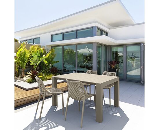 Σετ Τραπεζαρίας 5τμχ Vegas Air Taupe 100X100/140Χ75εκ. - ΣΕΤ ΤΡΑΠΕΖΑΡΙΕΣ στο Milonadakis.gr