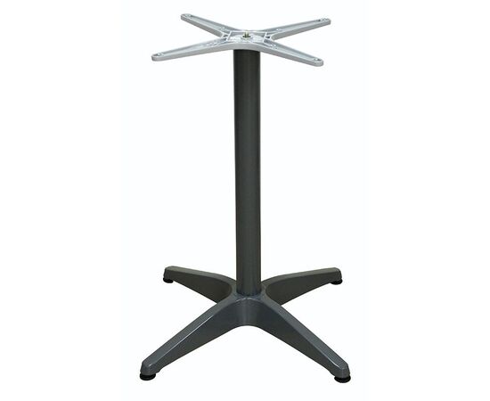 RINA 4ΝΥΧΗ 66Χ66Χ73εκ.(Σ/Ρ)DARK GREY ΒΑΣΗ ΑΛΟΥΜΙΝΙΟΥ ΜΕ ΡΕΓ/ΡΟΥΣ - ΒΑΣΕΙΣ ΤΡΑΠΕΖΙΩΝ στο Milonadakis.gr